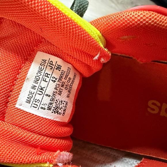 adidas Neon Orange and Yellow Athletic Sneakers - Picture 5 of 8